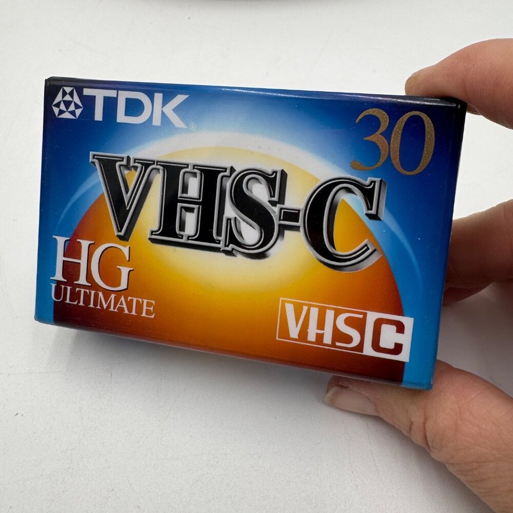 TDK VHS-C HG Ultimate 30 Camcorder Cassette Blank Recording Tape OEM New Sealed